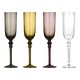 image 2 of Set Of Four Tessa Purple Champagne Glasses