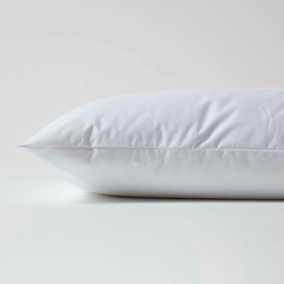image 1 of Homescapes Waterproof Pillow Protectors - 40 x 80 cm - Pack of 4 | White