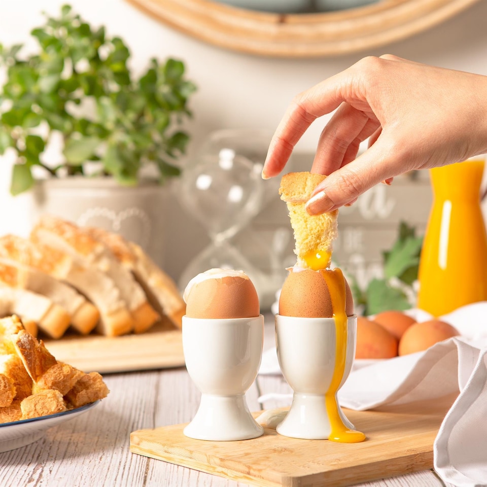 image 1 of Argon Tableware Classic White Egg Cups - 5cm - Pack of 8