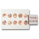 image 4 of hand drawn organic shapes, plant and textures in autumn style (Placemat & Coaster Set)