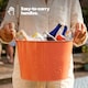 image 6 of Galvanised Steel Drinks Bucket - Coral