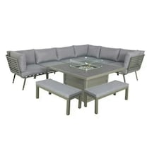 Mayfair Frame 8 Seater - Aluminium - H64 x W120 x L120 cm - Grey