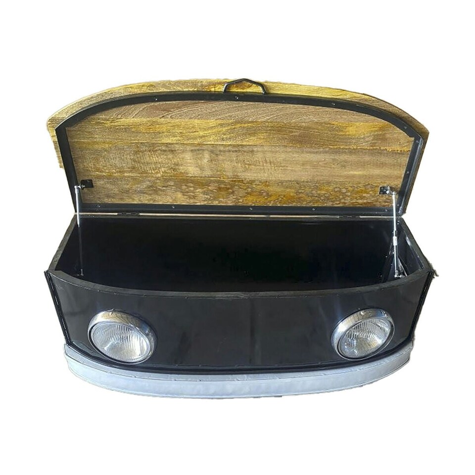 image 1 of Centre Table DKD Home Decor Black Iron Mango wood 120 x 45 x 45 cm