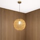 image 7 of CGC ARIBA Brown 35cm Round Rattan Weave Lampshade