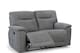 image 5 of Grey Fabric 2 Seater Manual Recliner Sofa MURCIA