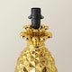 image 3 of ValueLights Contemporary Pineapple Design Gold Effect Table Lamp Base