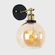 image 3 of ValueLights Sheridan Black Indoor Wall Lantern
