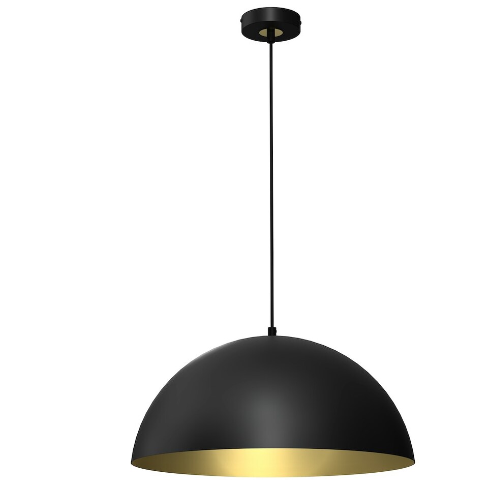 image 1 of Milagro Pendant Lamp Beta Black/Gold 1XE27 45cm