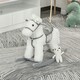 image 2 of HOMCOM Kids Plush Ride-On Rocking Horse with Plush Toy Sound Handle Grip