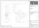 image 4 of Hammer & Tongs Ornamental Hat & Coat Hook - W30mm x H130mm - Black