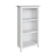image 5 of Palma 3 Tier Bookcase Pure White White