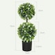 image 9 of HOMCOM Set of 2 Potted Artificial Plants with Lavender Flowers, White
