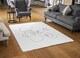 image 2 of Couple Kiss In Line Art Designer Rug | Multi