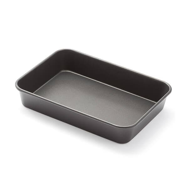 Stellar Eclipse, 34 x 24 x 6cm Roasting Tray in Metallic Silver | Size: 34 x 24 x 6 cm