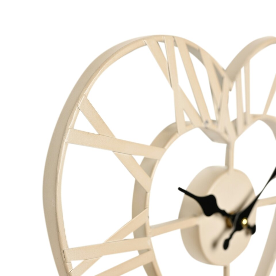 image 1 of Metal Heart Shape Wall Clock