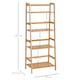 image 3 of HOMCOM 4-Tier Ladder Bookcase Utility Shelf DIY Plant Stand Holder