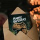 image 3 of Jurassic Dinosaur Roaring T Rex Jungle 5th 5 Year Old Birthday Card