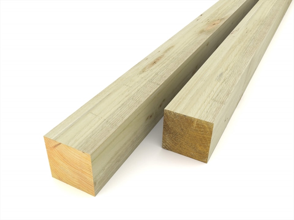 eDecks Timber Fence Posts 6ft / 1800mm 4 x 4" / 100mm x 100mm - Pack of 8
