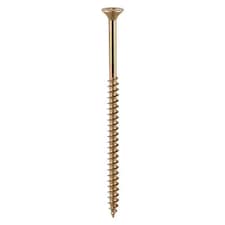 Timco - Solo Woodscrews - PZ - Double Countersunk - Yellow (Size 5.0 x 80 - 325 Pieces)