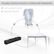 image 4 of Outsunny 3 x 3M Garden Pop Up Gazebo Height Adjustable Marquee Party Tent Wedding Canopy with Carrying Bag, White