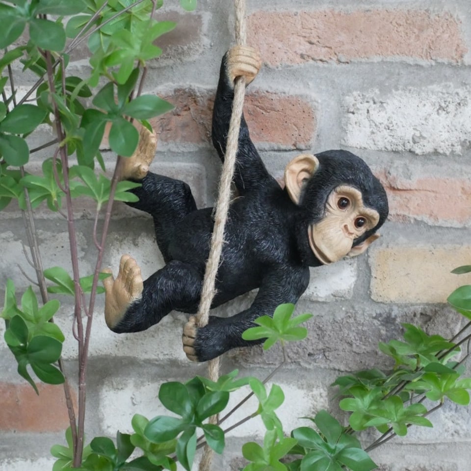 image 1 of Gifts Direct 2 U Hanging Swinging Monkey Ornament | Black