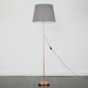 image 2 of ValueLights Modern Copper Metal Standard Floor Lamp With Grey Shade