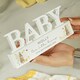 image 3 of Personalised Spring Bunny Baby Wooden Ornament