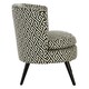 image 4 of Interiors by Premier Round Black and White Round Armchair, Accent Chair for Living Room, Accent Lounge Chair for Home