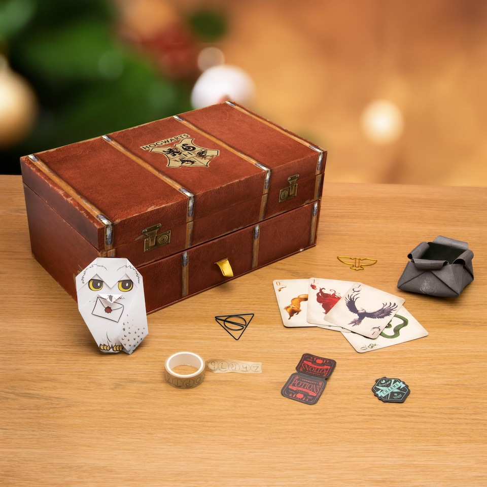 image 1 of Harry Potter Keepsake Christmas Box, 24 Day Countdown with Gifts & Stationery Surprises, Official Holiday Gift, Paladone