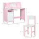 image 7 of HOMCOM Kids Table and Chair Set 2 PCs Table and Chair Set w/ Whiteboard 