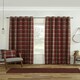 image 4 of Carnoustie Eyelet Blackout Curtains - Red - 168cm x 183cm