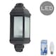 image 2 of ValueLights Kayleigh Black PIR Motion Sensor Outdoor Wall Light & Cool White LED Bulb