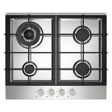 Statesman GH161SS 4 Burner Gas Hob, Cooker Cooktop with Wok Burner