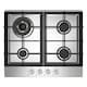 image 1 of Statesman GH161SS 4 Burner Gas Hob, Cooker Cooktop with Wok Burner