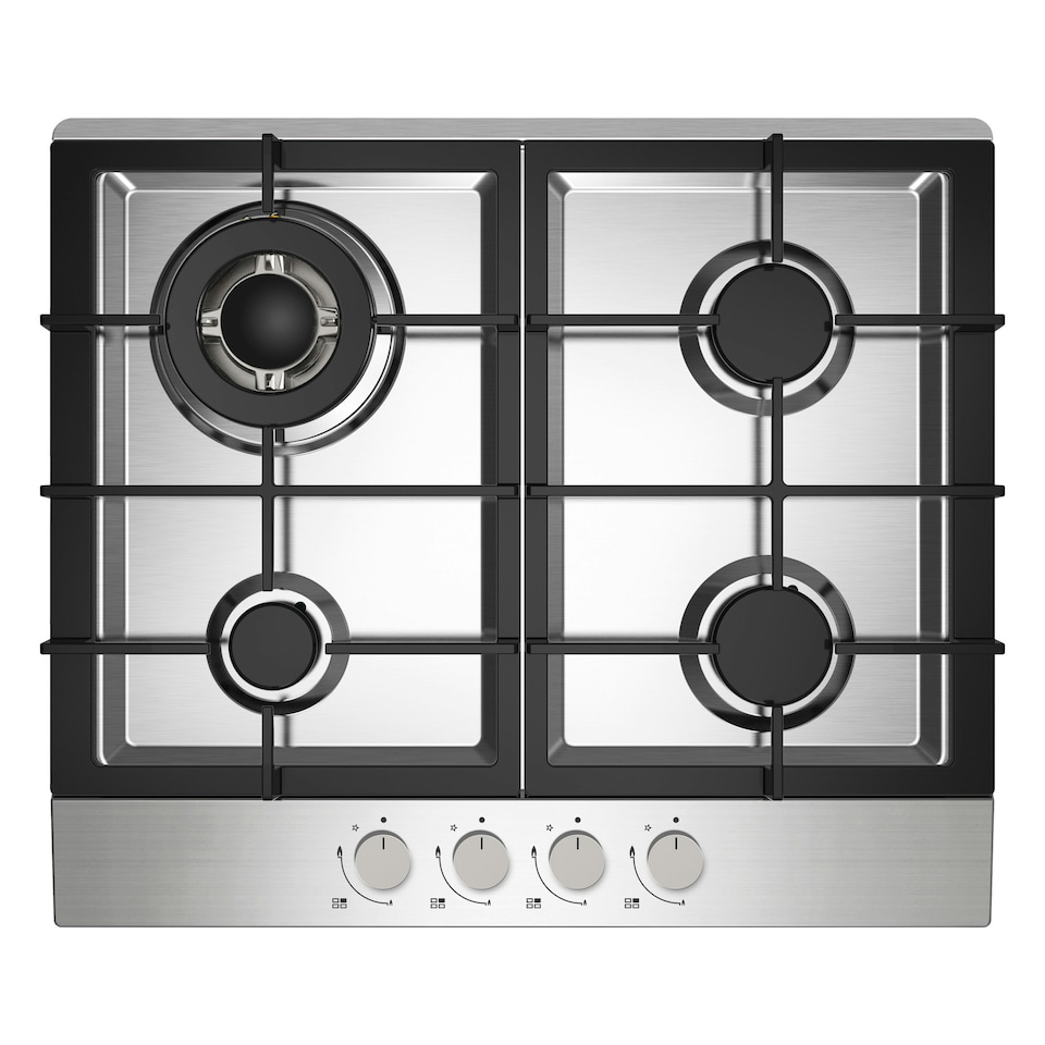 image 1 of Statesman GH161SS 4 Burner Gas Hob, Cooker Cooktop with Wok Burner