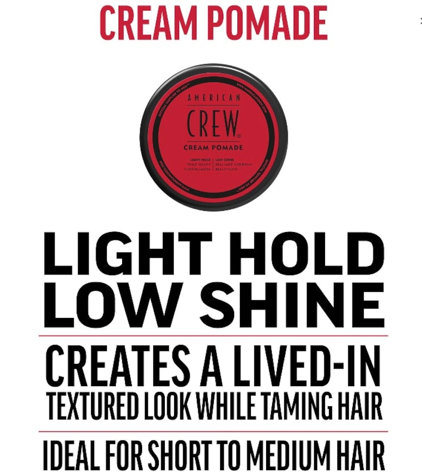 image 1 of AMERICAN CREW Cream Pomade 85G