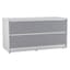 White Carcass + Grey Drawers