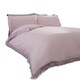 image 1 of Tia Trellis Polycotton Reversible Duvet Cover Set with Pillowcase Pink | Super King