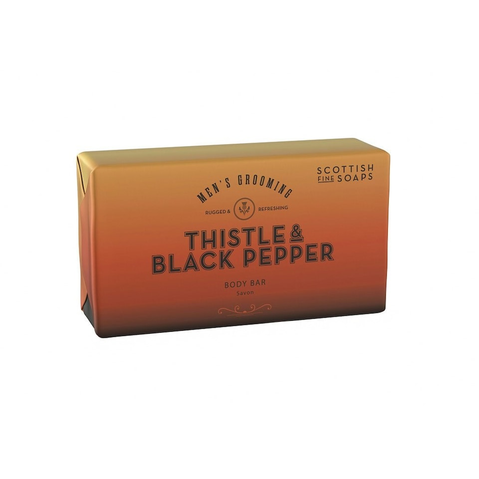 image 1 of Scottish Fine Soaps Thistle & Black Pepper Body Bar 220g