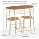 image 6 of Greenhurst 2-Seater Compact Dining Set – Light Oak Table & Chairs for Small Spaces Brown | Buttermilk