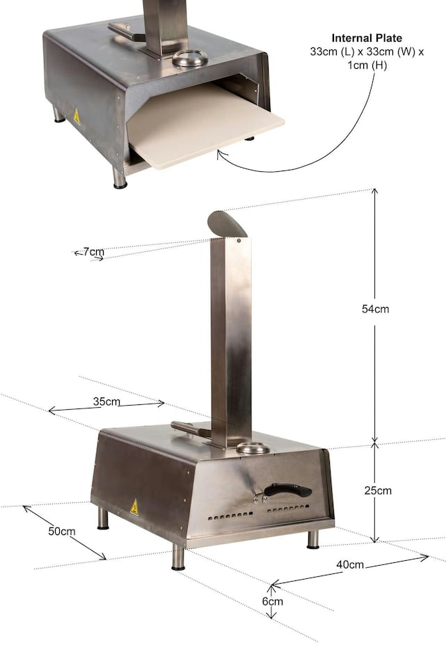image 1 of Charcoal Pizza Oven Grill
