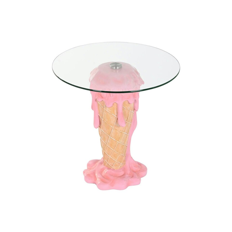 image 1 of Side table Home ESPRIT Pink 48 x 48 x 49 cm N/A