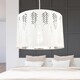 image 7 of First Choice Lighting Set of 2 Spruce White Cut Out Shades with Chrome Inner White | Chrome