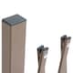 image 6 of Outsunny Aluminum Alloy Movable Fence Foldable Garden Screen Panel, Dark Brown