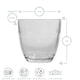 image 3 of Duralex Gigogne Glass Tumblers - 160ml Drinking Glasses for Water, Juice - Pack of 6 | Clear | Clear