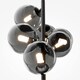 image 3 of Maytoni Dallas Modern 6 Light Bar Pendant Ceiling Light Black, Smoky Shade, G9