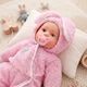 image 6 of BiBi Doll 20" Bunns Baby Doll Girl with Baby Pink Jumpsuit, Sounds & Dummy Toy