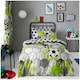 image 2 of VELVETIO Football Stamp Duvet Cover Set Easy Care Polycotton Kids Beddings Grey | Single