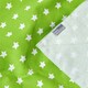 image 6 of Homescapes Cotton Stars and Stripes Decorative Green Sofa Throw Green