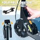 image 7 of AIYAPLAY Scooter for Ages 3-8 Years, Folding Kick Scooter with Adjustable Handle, Two Light Up Wheels, Handbrake, Rear Brake | Black